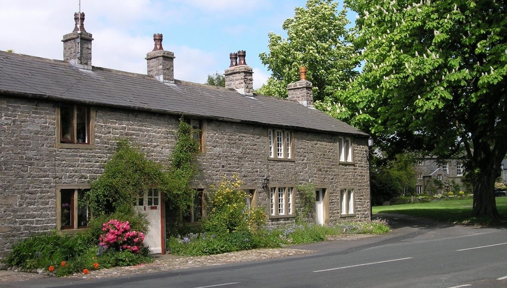 Photograph of Cottages, Bolton by Bowland, Lancashire