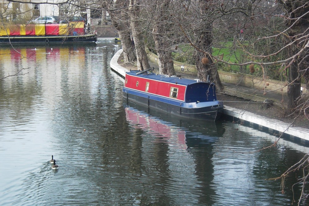 Canal Boat, at Paddington Green, London