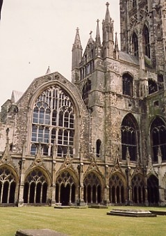 Canterbury , Kent  The great Cloisters of Canterbury Cathedral