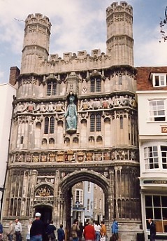 Canterbury, Kent  Christ Church Gate, the entrance to Canterbury Cathedral