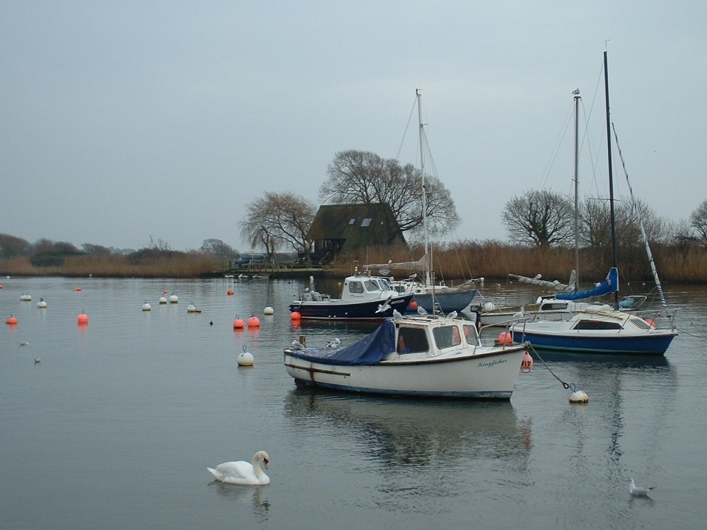 Boats at Christchuch Quay