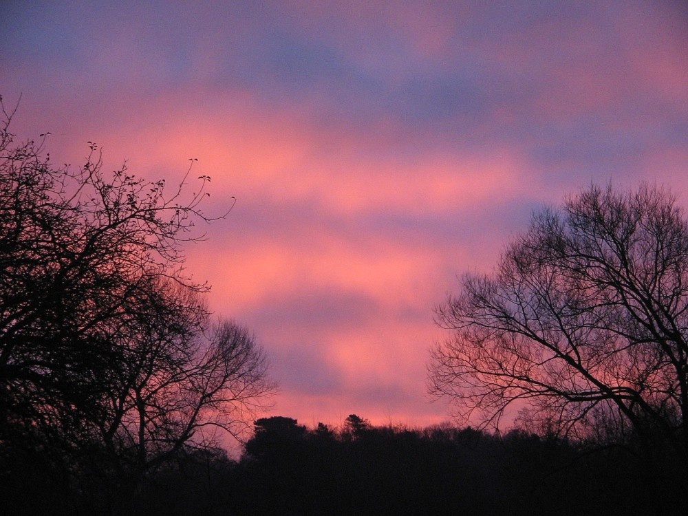 December sunrise over Budby