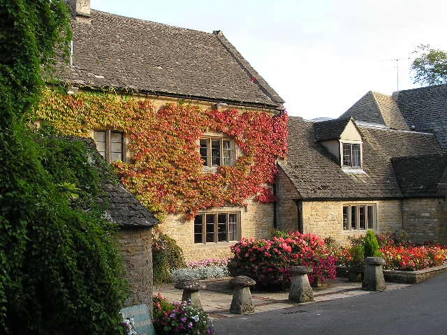 A beautiful hotel near the old mill in Lower Slaughter