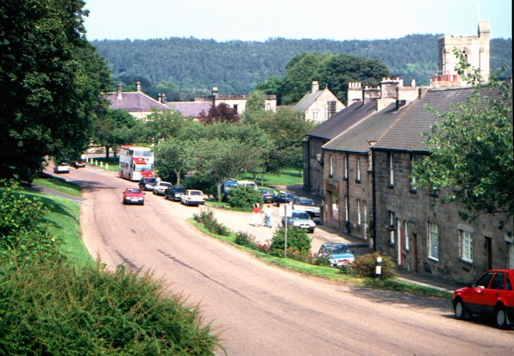 Rothbury in upper Coquetdale; Photographed in July 1990