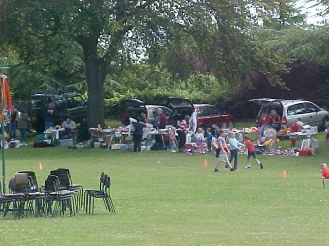 Photograph of Car Boot Sale June 2004 at the Brackley fete