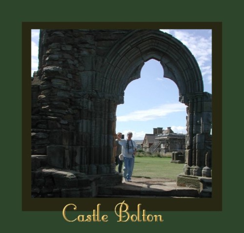The ruins of Castle Bolton in Yorkshire