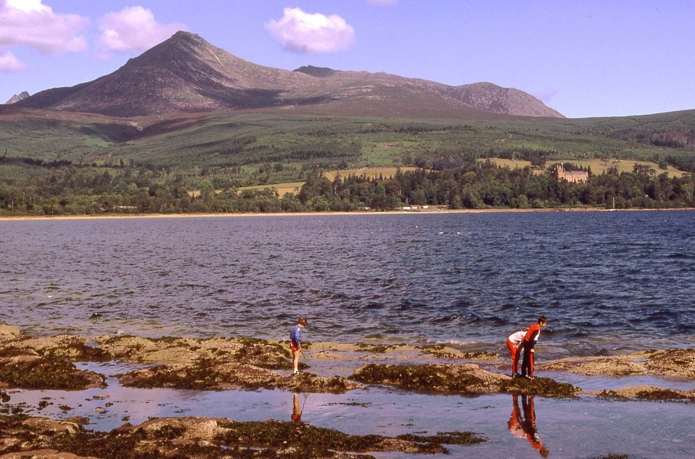 'Goat Fell' viewed across 'Brodick Bay', Arran