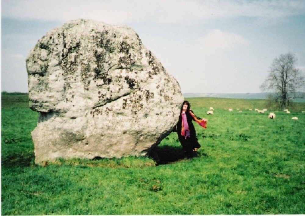 Kate at Avebury Stone Circle in Wiltshire