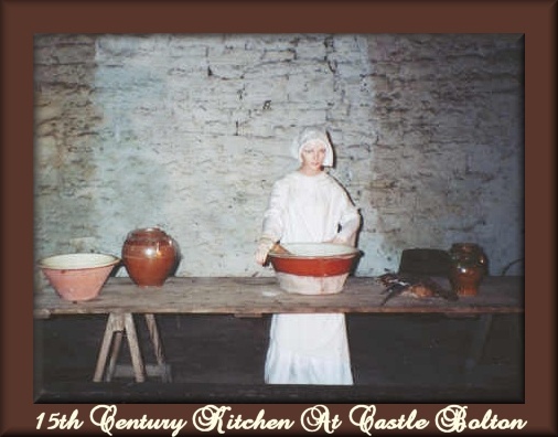 15th century kitchen at Castle Bolton