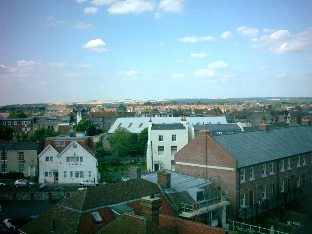 A view from the top of the 'Look and Sea' centre tower.