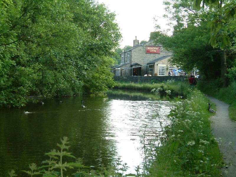 Roaches Lock by the canal at Mossley