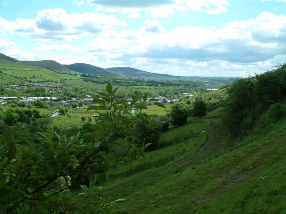 view coming into Mossley