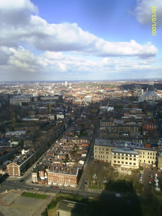 Wirral from Liverpool's Anglican Cathedral