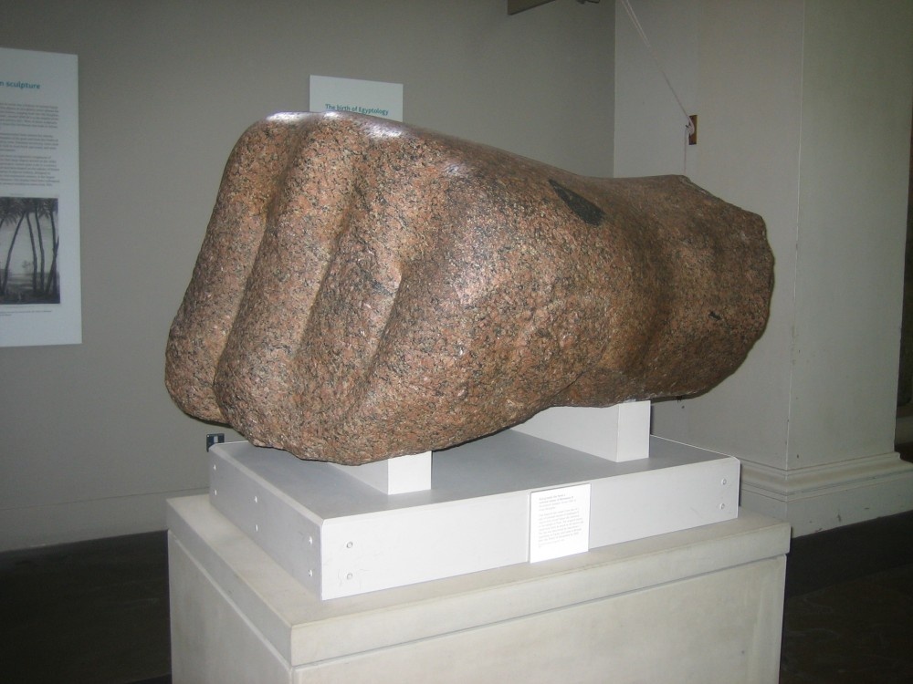 British Museum, hand of a Ramses II statue