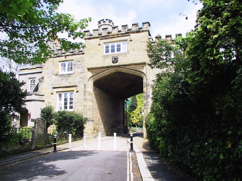 Photograph of North Lodge archway at the top of St Leonards Gardens