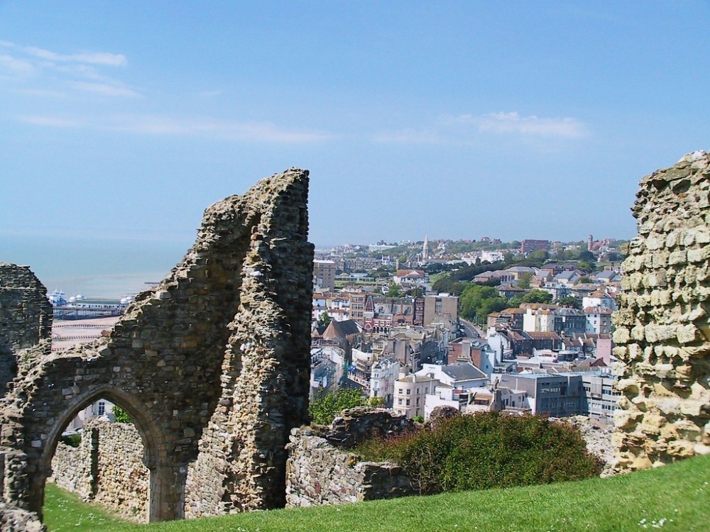 The town of Hastings, East Sussex, seen from the Castle photo by Joe Williams