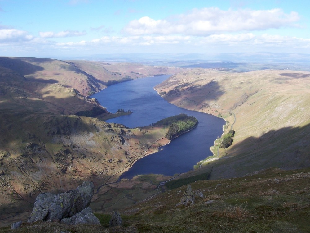 Haweswater from Harter Fell N E Lakes photo by Clive Tappin