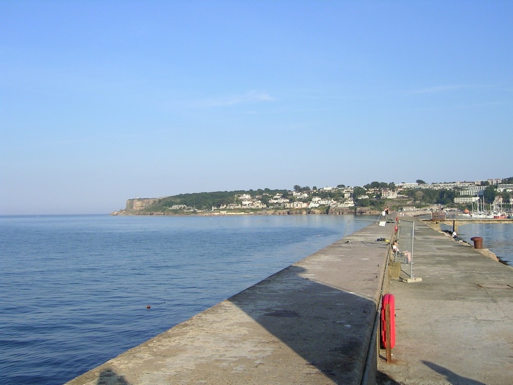 the end of the breakwater