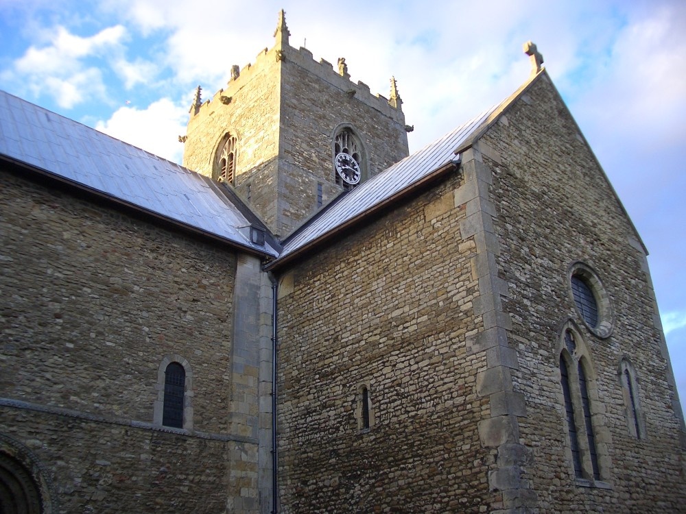 The imposing Minster of Stow, in Lincolnshire.