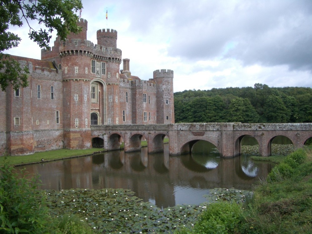 Photograph of Herstmonceux Castle in East Sussex, converted into a university