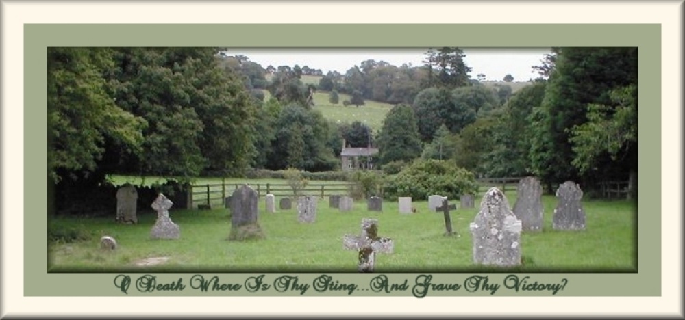 St. Andrews Church Cemetery in Minterne Magna in Dorset