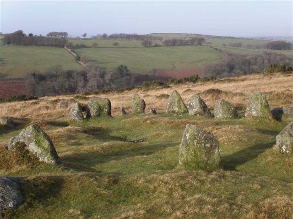 Nine maidens stone circle, Belstone, Dartmoor National Park, Devon