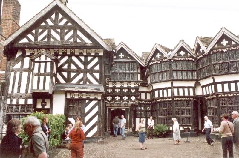 Inner courtyard of Little Moreton Hall, Cheshire