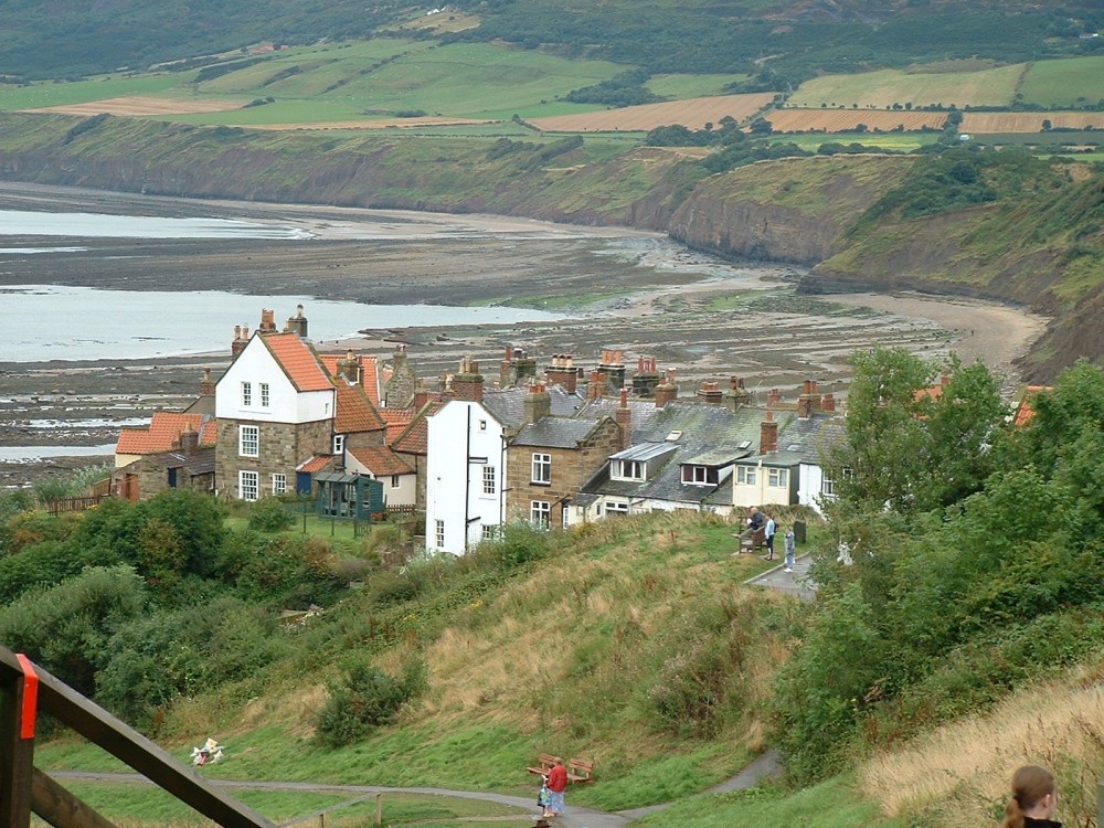 Robin Hoods Bay from the top of the hill