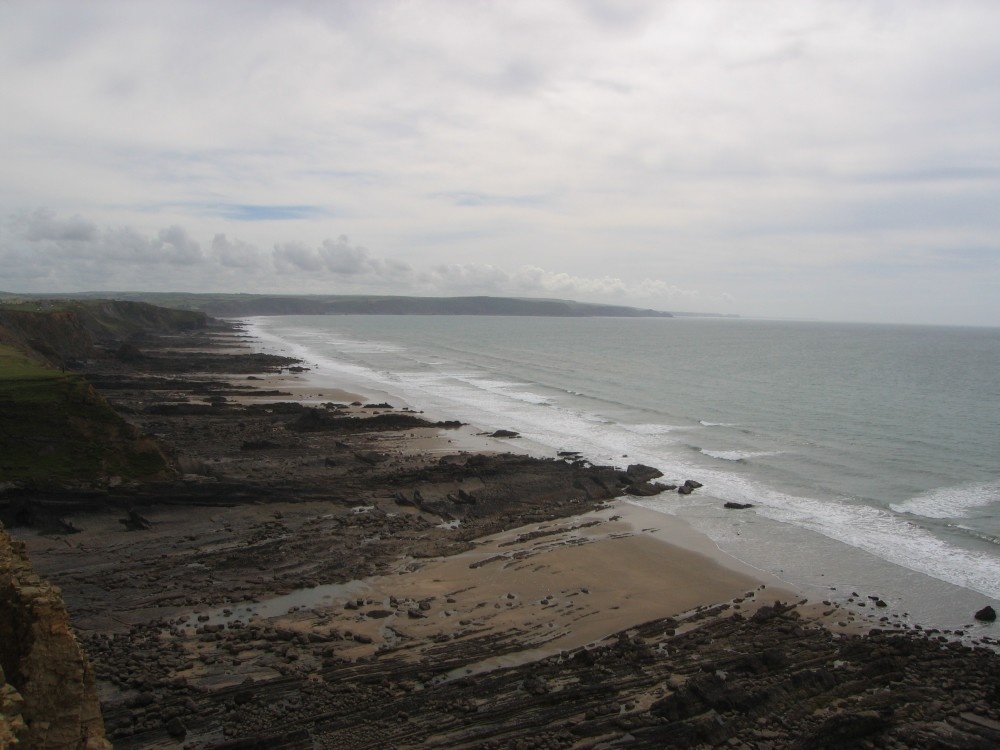View from the cliffs at Bude