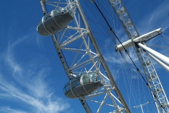 pods on the London Eye, London.