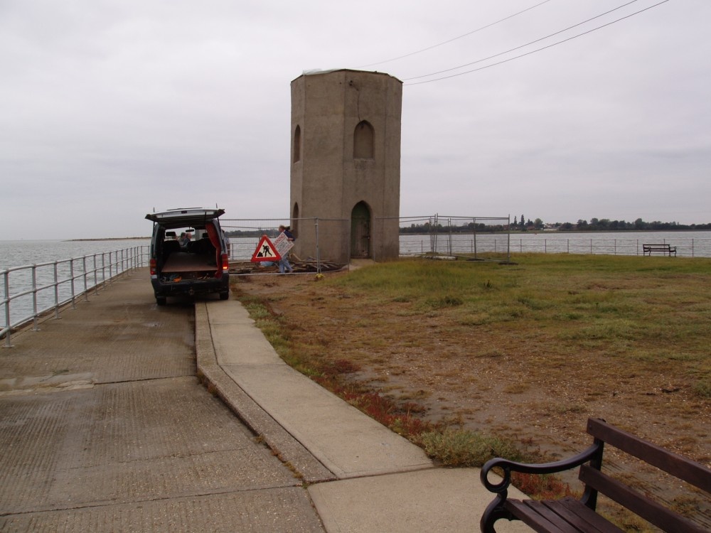 Brightlingsea, Essex. Bateman's Tower, prior to refurbishment.