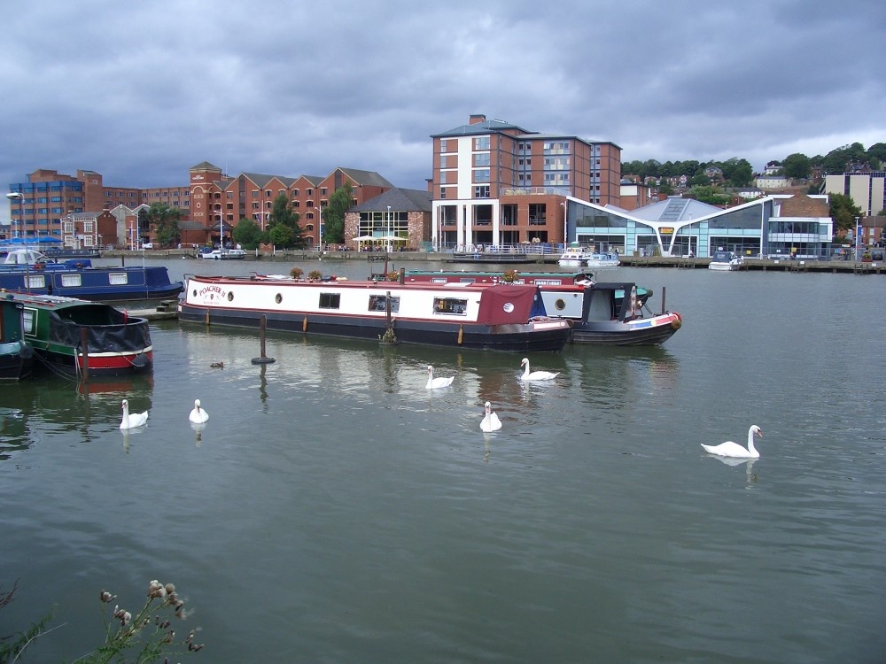 A typical Brayford Pool scene from the University Campus at Lincoln.