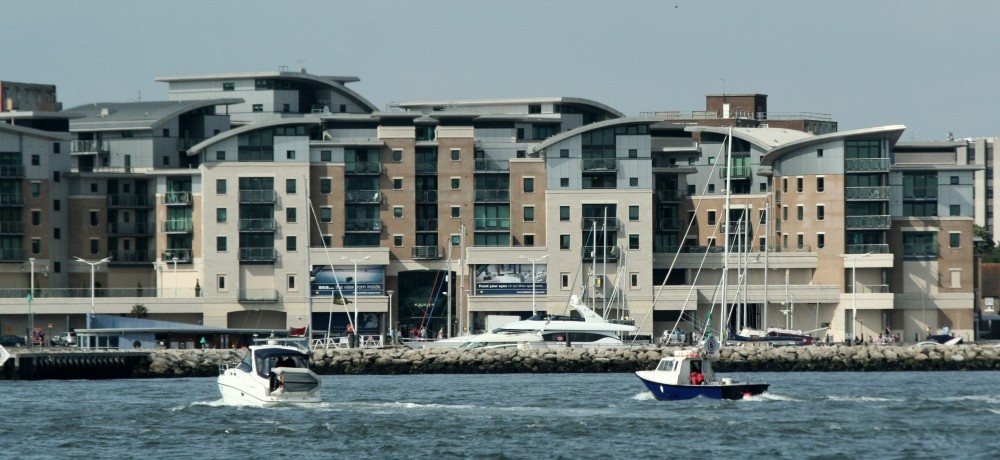 Dolphin Quay viewed from Poole Harbour