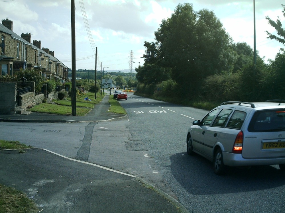 Durham Road, Leadgate, Consett - Looking towards Iveston