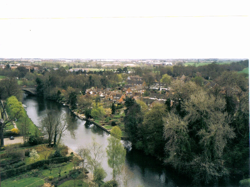 A view from Warwick castle, Warwickshire.