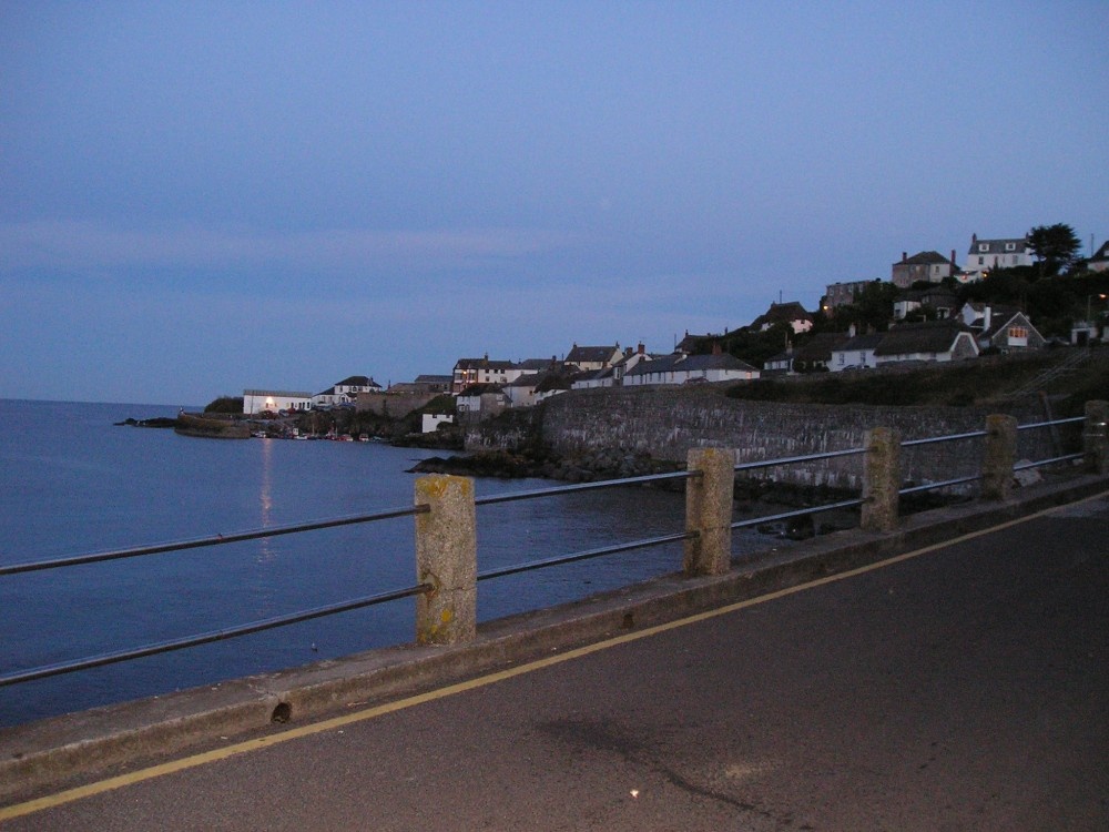 Coverack, on the Lizard, Cornwall, at dusk.