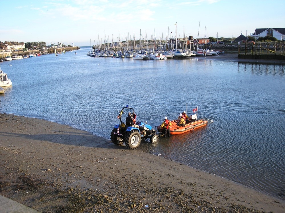 The launch of the Blue Peter lifeboat, Littlehampton.