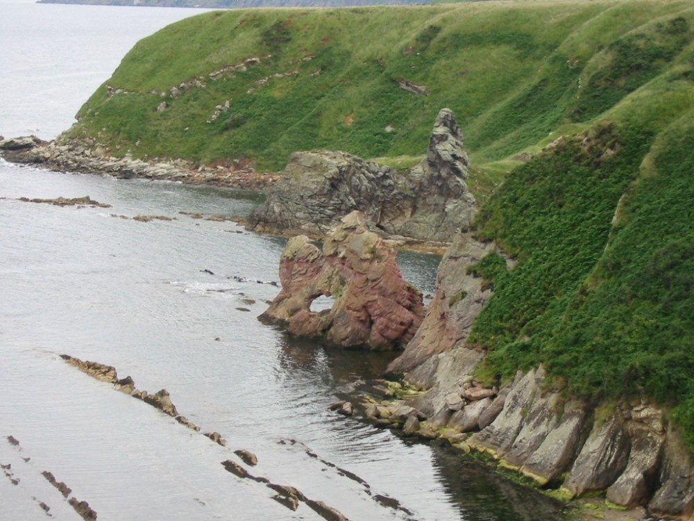 Photograph of Cove, Cockburnspath, South East Scotland.
