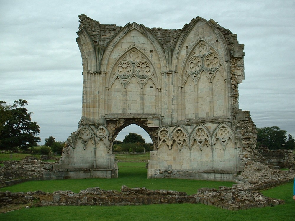 Photograph of Thornton Abbey, Lincolnshire. Abbey ruins