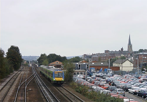 Photograph of Chesterfield in Derbyshire
Train heading north from the station