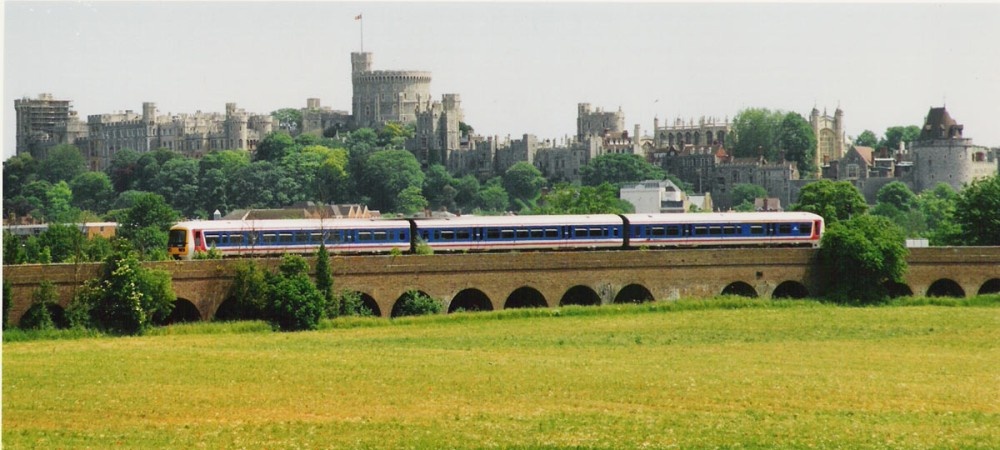 The Viaduct at Windsor from the Slough Bypass. 1995
