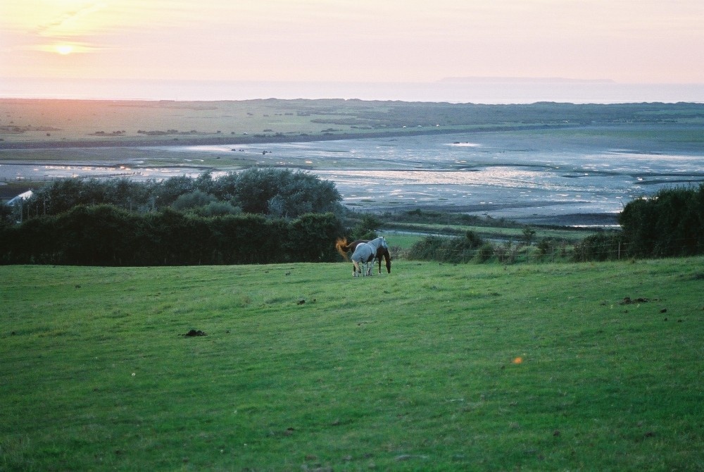 Sunset over Lundy Island, Appledore, North Devon (Sept 05)