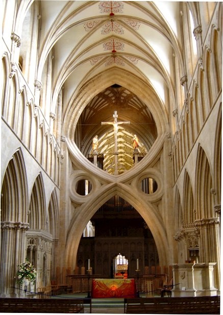 Wells Cathedral scissors arches