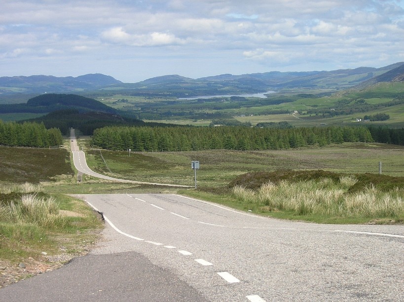 Old military road from Fort Augustus to Inverness