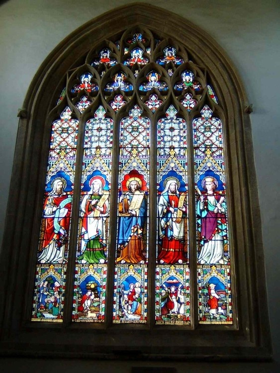 14th-century Great West Window, Parish Church of St Edward, Stow on the Wold