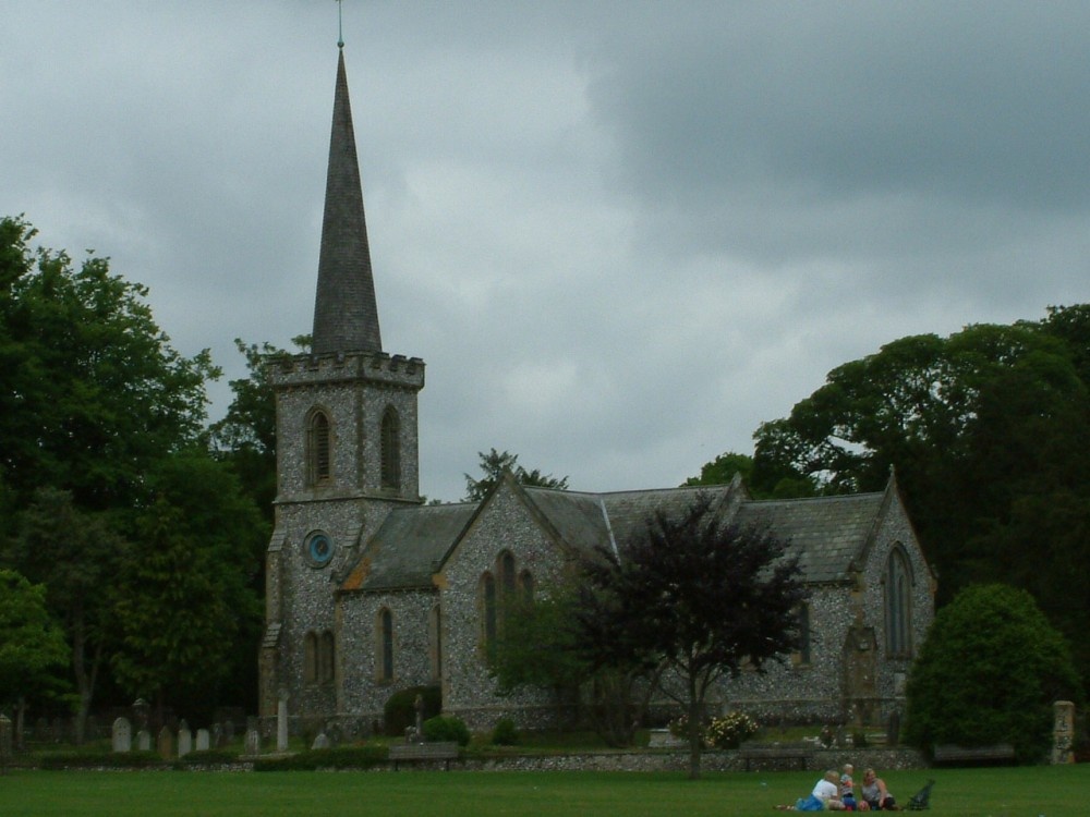 Photograph of Stanmer Church situated in Stanmer village 4 miles north of Brighton town centre