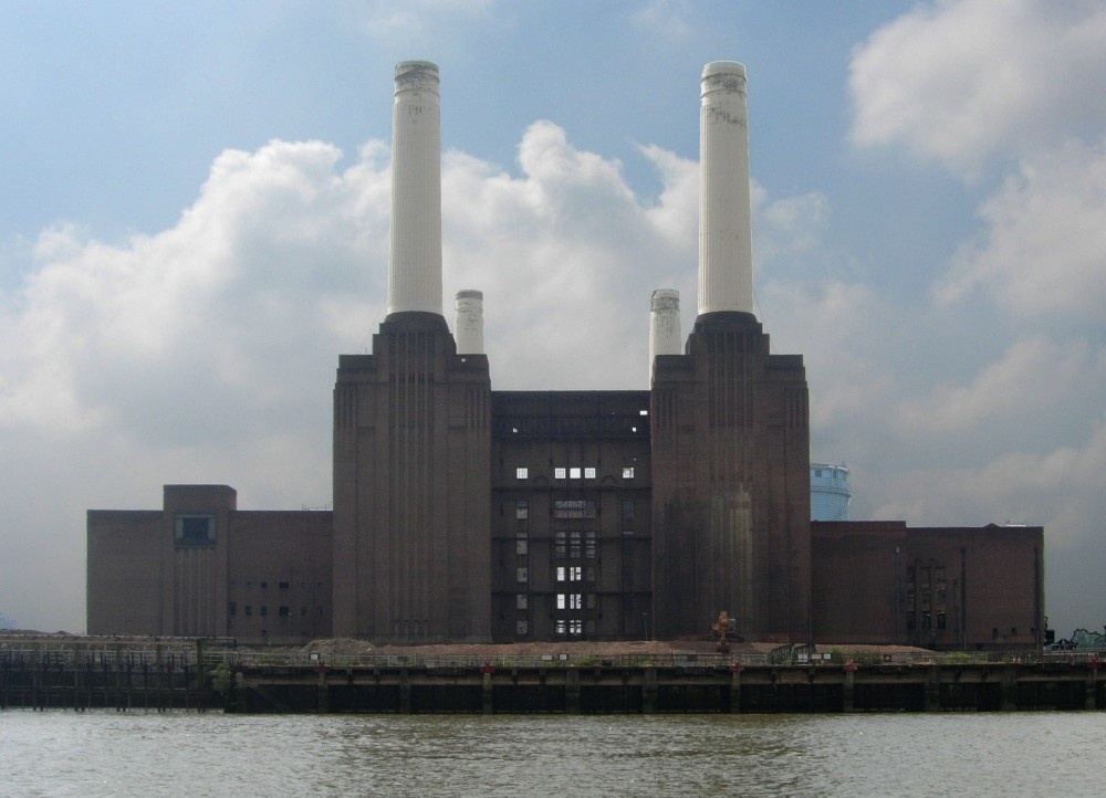 Photograph of Battersea Power Station, Across the Thames from Chelsea