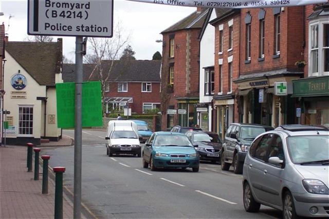 Photograph of Market St, Tenbury Wells, Worcs.