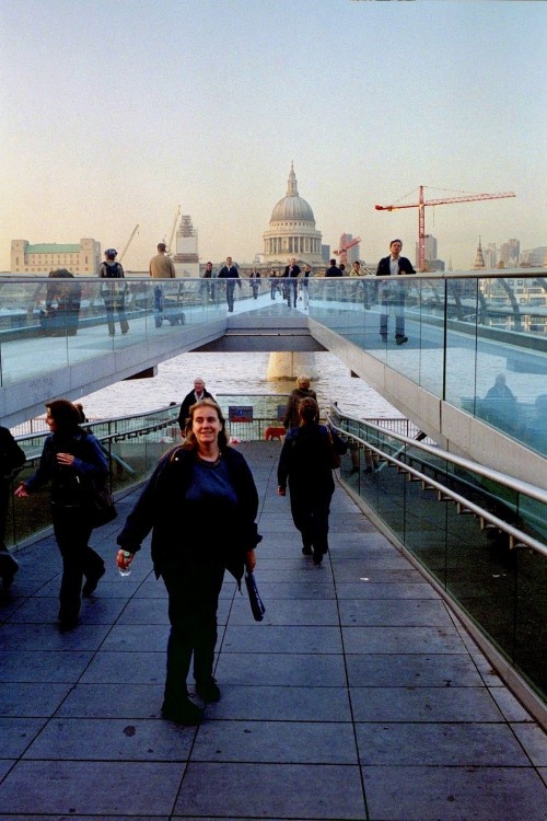 Millennium Bridge towards St. Paul's Cathedral, London