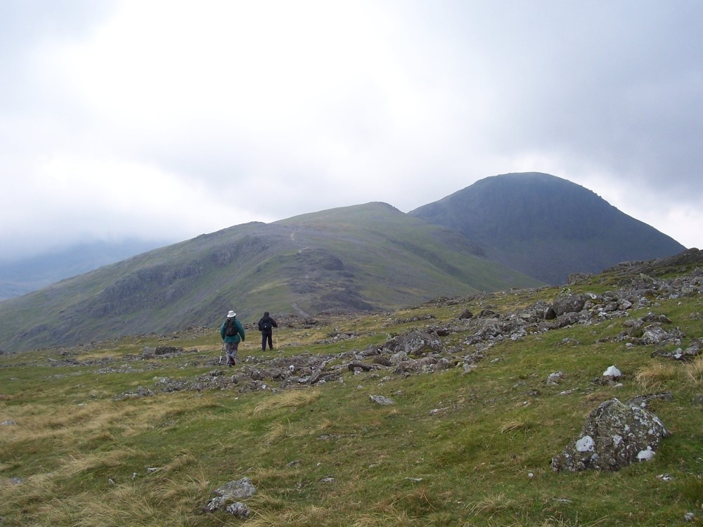 Brandreth looking at Green Gable & Great Gable in Borrowdale, Cumbria